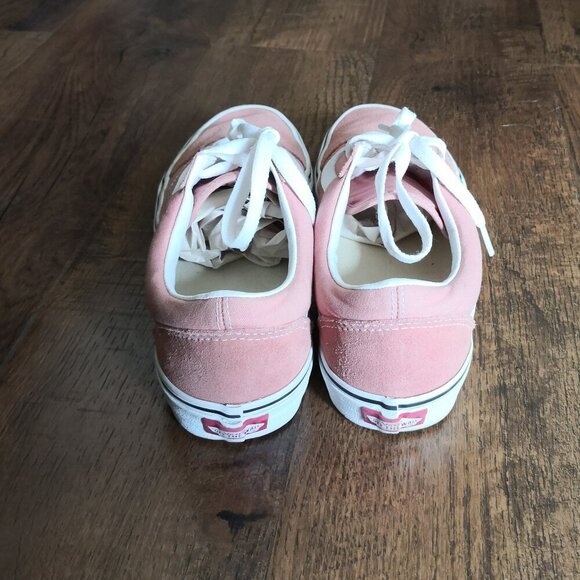 Vans Women's Old Skool Suede/Canvas Sneaker in Cool Rosette/True White 8.5 - Picture 4 of 7